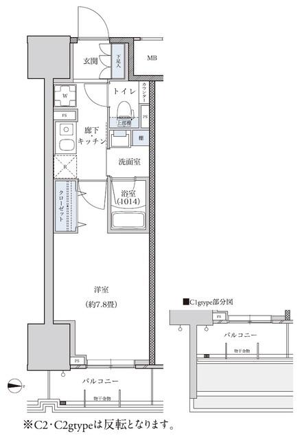 パークアクシス新栄（1206） 間取り図画像