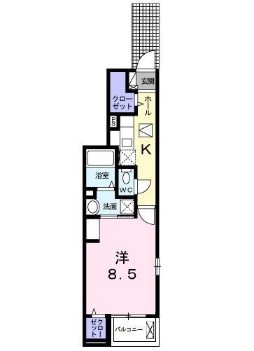 フェリーチェ（101） 間取り図画像
