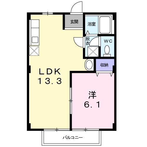 コーポいなよし（203） 間取り図画像