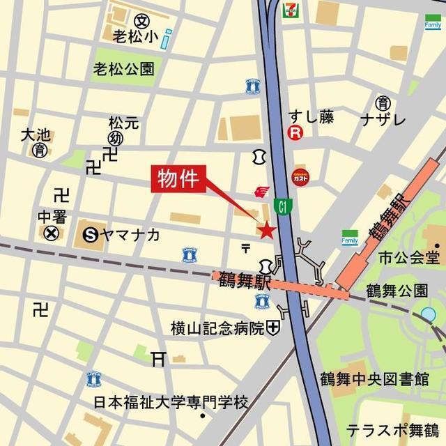 Ｌ＆Ｃレジデンス鶴舞公園（905） 地形図・案内図
