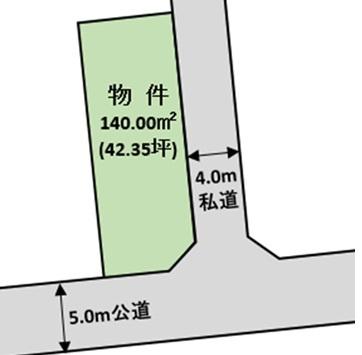 駿東郡清水町徳倉　売土地 区画図