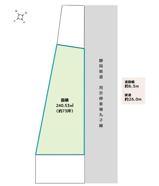 静岡市駿河区青木売地 区画図