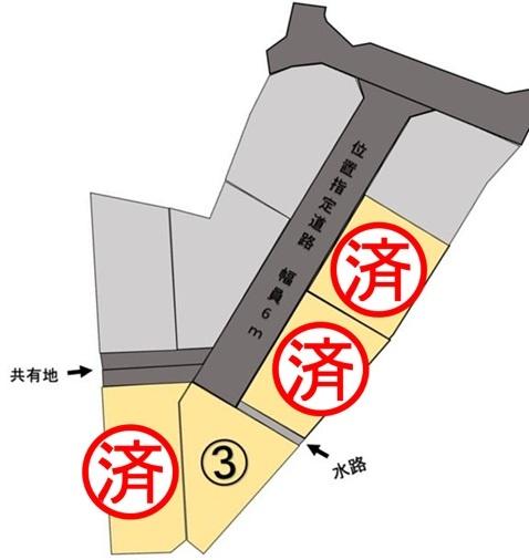 駿東郡清水町長沢4区画　3号地 区画図