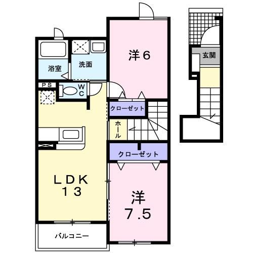 ガーデンヒルズ（202） 間取り図画像