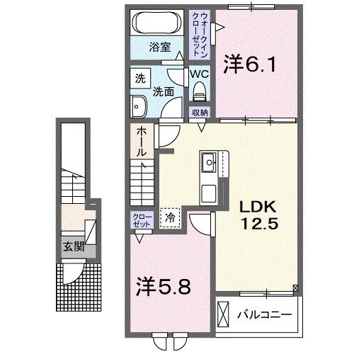 ミモザ（202） 間取り図画像