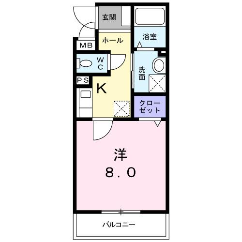 ヴィオレッタ（201） 間取り図画像