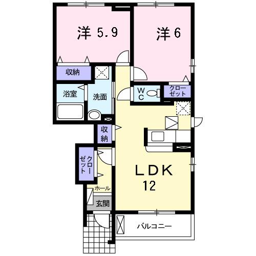 ジュピター（102） 間取り図画像