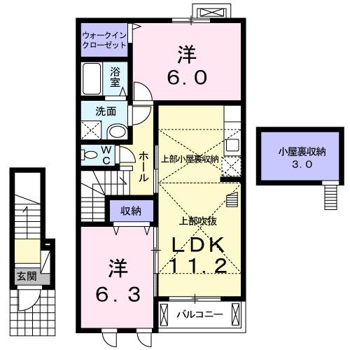 プランドール（202） 間取り図画像