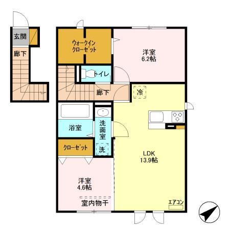 フィオーレ　Ⅰ（201） 間取り図画像