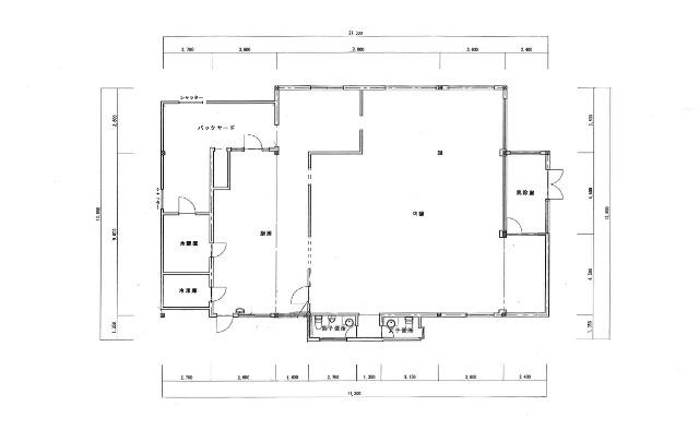 中巨摩郡昭和町押越店舗 間取り図画像