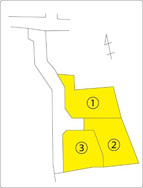 甲府市屋形３丁目全３区画分譲地　区画２ 区画図