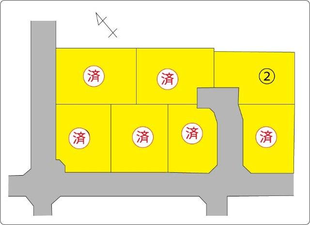 中巨摩郡昭和町河東中島全7区画分譲地　区画２ 区画図