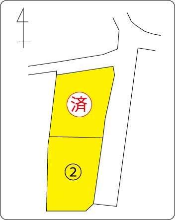 甲府市池田2丁目全2区画分譲地　区画2 区画図