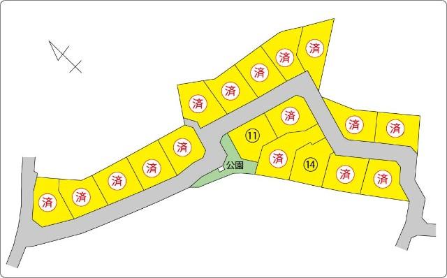 中巨摩郡昭和町西条全１８区画　区画１１ 区画図