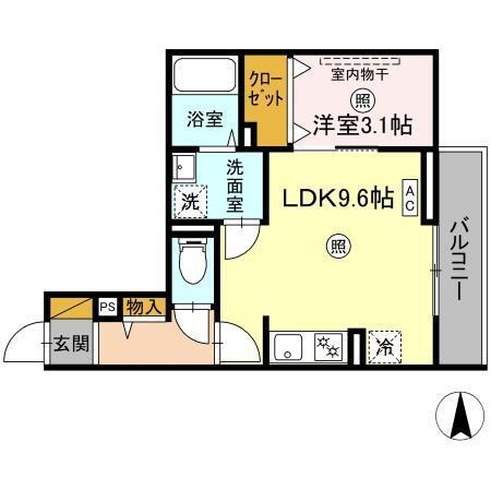 CASA MIA（202） 間取り図画像