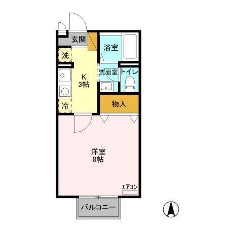 ビューラーみゆき（203） 間取り図画像