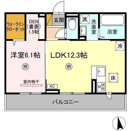 ランギロア（102） 間取り図画像