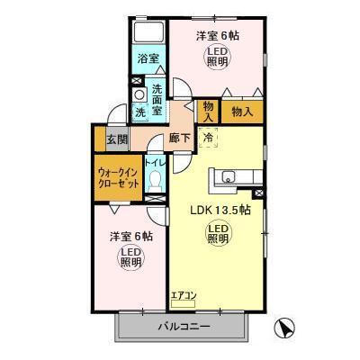 ステジュアン　Ａ（A201） 間取り図画像