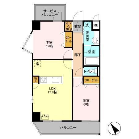 サンパティーク（803） 間取り図画像