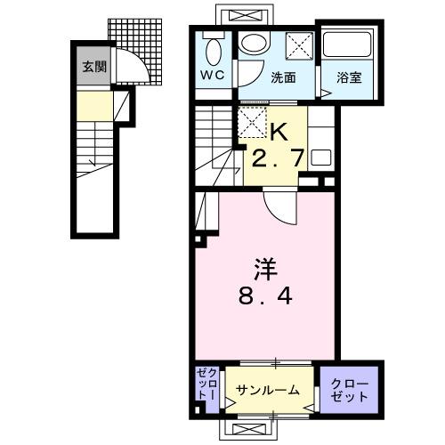 Ｇｒａｎ　Ｎｏｉｒ　Ⅰ（202） 間取り図画像