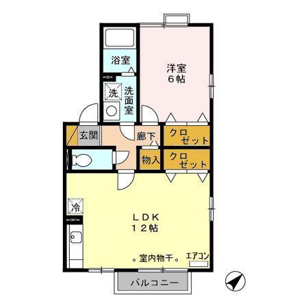 サンパティーク・さくら（201） 間取り図画像