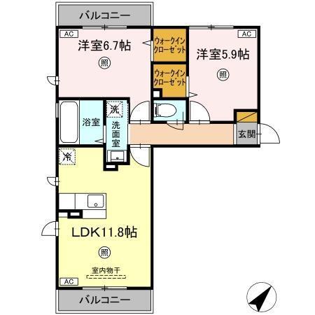 エスペランサAB（A303） 間取り図画像