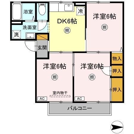 ルピナス幕張（202） 間取り図画像