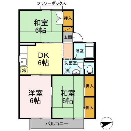 第３フェニックス（105） 間取り図画像