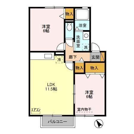 グランパール（202） 間取り図画像