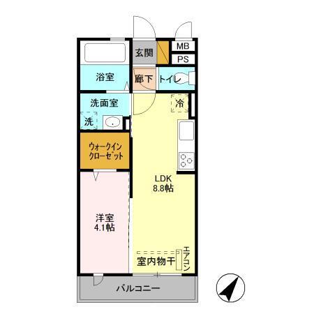 ヴィラ　リッツⅢ（203） 間取り図画像