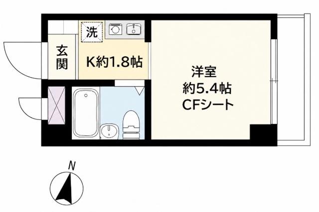 カレッジハイツ稲毛（307） 間取り図画像
