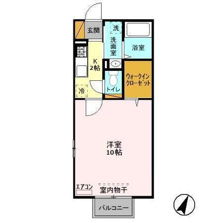シャルドネ　B（110） 間取り図画像