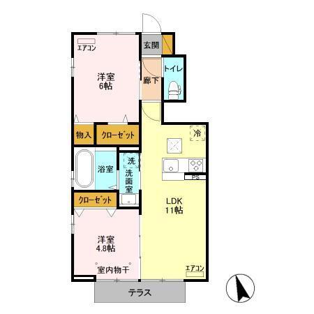 フォルテッシモ（102） 間取り図画像