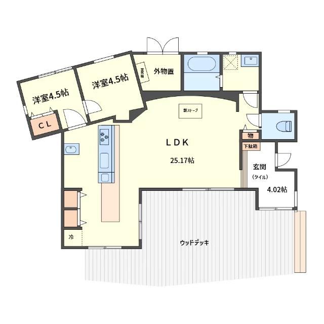 みなかみ町上牧戸建 間取り図画像