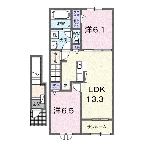 サニーヒルハウスⅡ（204） 間取り図画像
