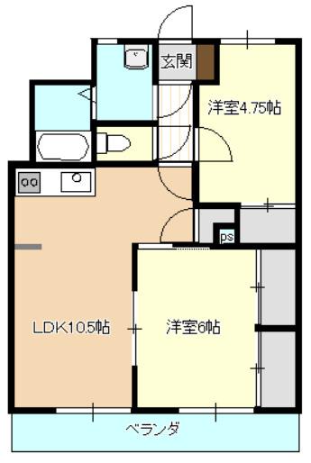 BETTERR観音堂（103） 間取り図画像