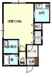 ルミエール部垂町Ⅰ（101） 間取り図画像