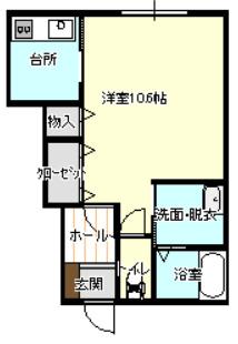 ルミエール部垂町Ⅰ（102） 間取り図画像