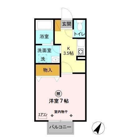 プリシェール桜坂（205） 間取り図画像