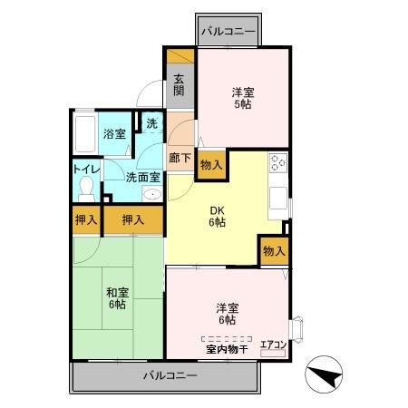 グランディール富士　Ⅰ（101） 間取り図画像