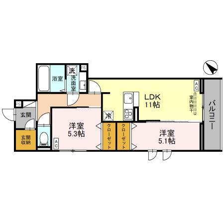 アリエッタⅡ（201） 間取り図画像