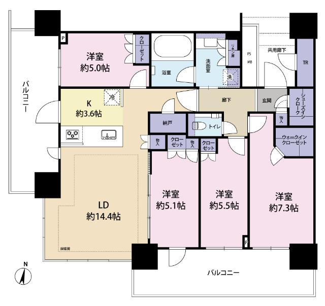 URAWA THE TOWER（2313） 間取り図画像