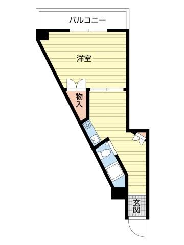 河本マンション 間取り図画像