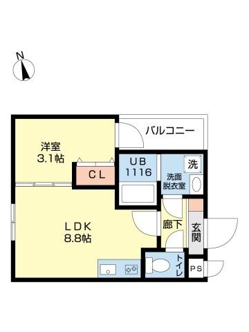 ＭＯＶＥ五日市（0104） 間取り図画像