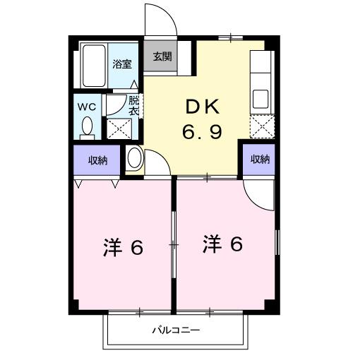 ニューシティーカネノミヤ（101） 間取り図画像