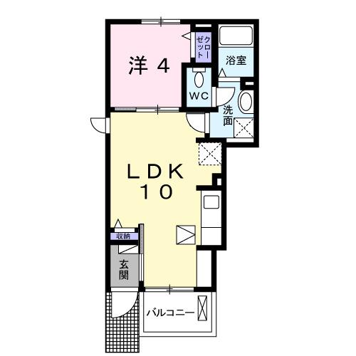 ソフィア甲府（101） 間取り図画像