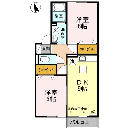 ＳＴＯＲＫ ＩＭＡＩ Ⅱ（102） 間取り図画像