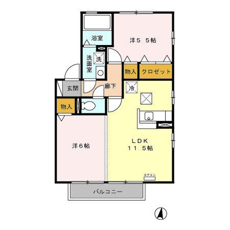 リビングタウン小笠原　B（101） 間取り図画像