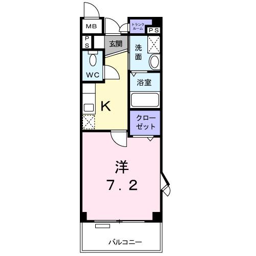 ジュネス湯村（201） 間取り図画像