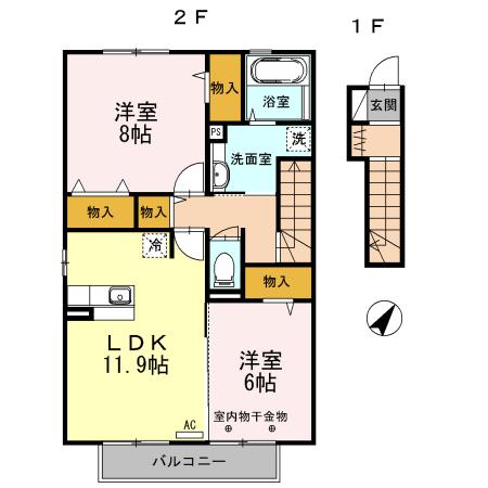 ゴールデン ヤード（203） 間取り図画像